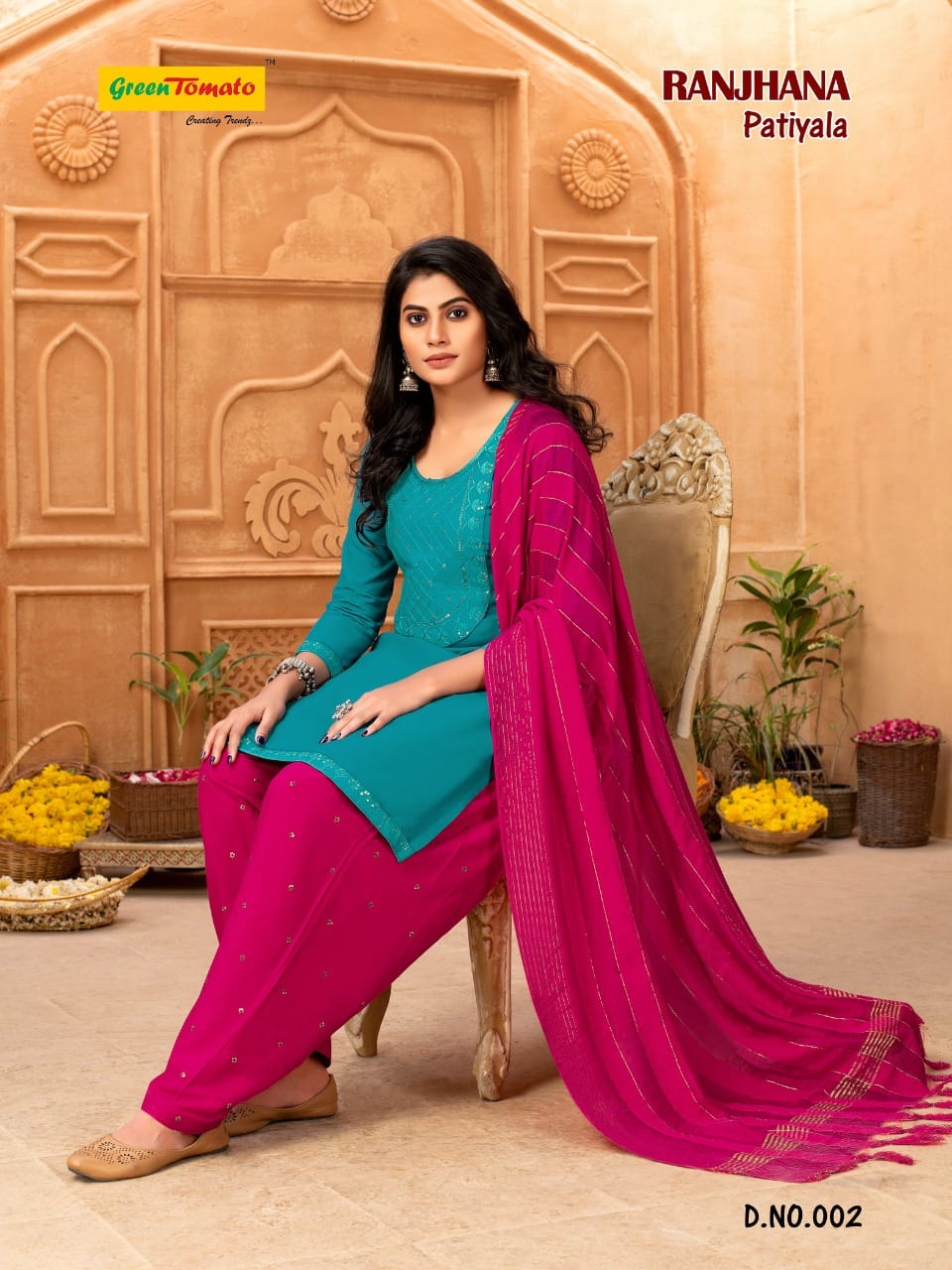 Ranjhana Patiyala Regular Ethnic Wear Heavy Rayon Ready Made Collection